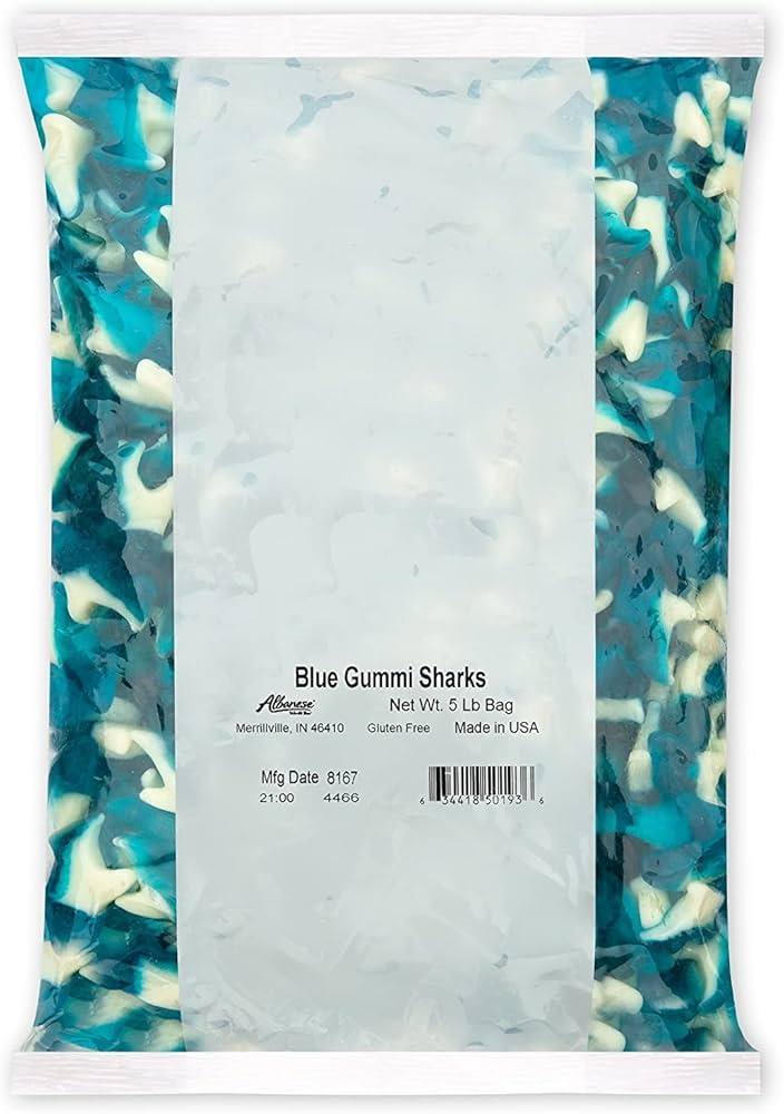 Albanese Blue Gummi Sharks 5lb Bag