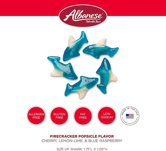 Albanese Blue Gummi Sharks 5lb Bag