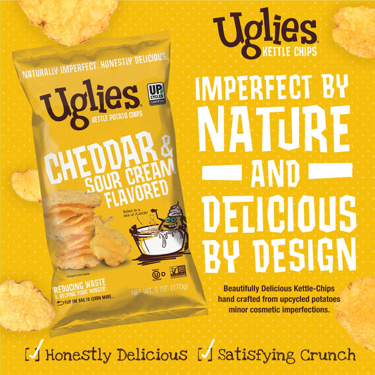 Uglies Kettle-Cooked Cheddar & Sour Cream Potato Chips