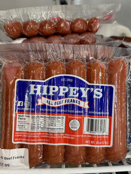 Hippey’s All Beef Franks