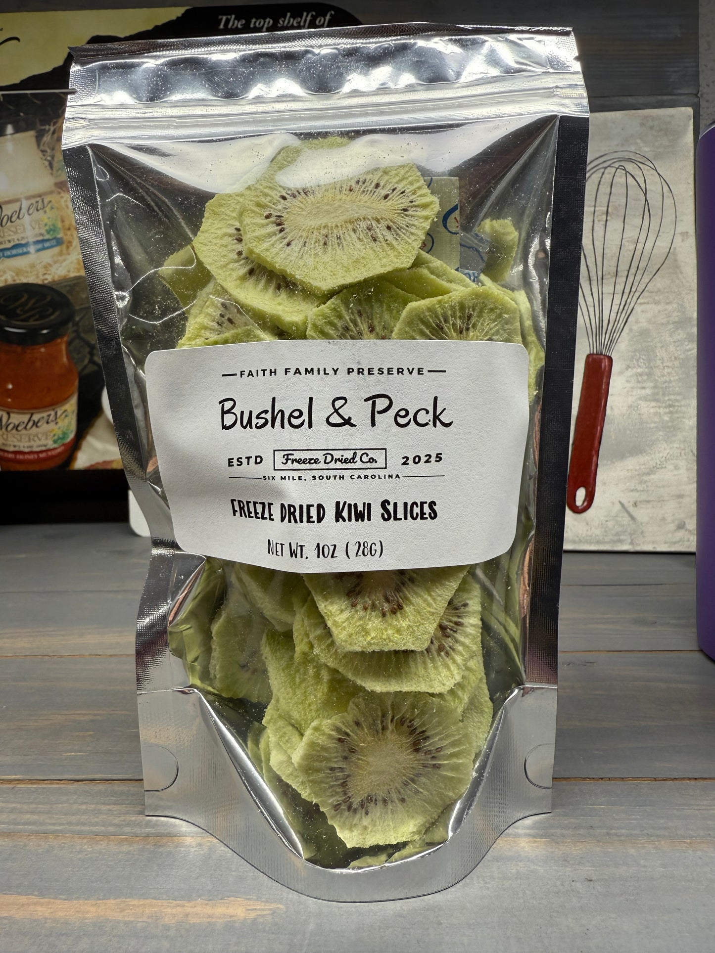 Freeze Dried Kiwi Slices (no skin)