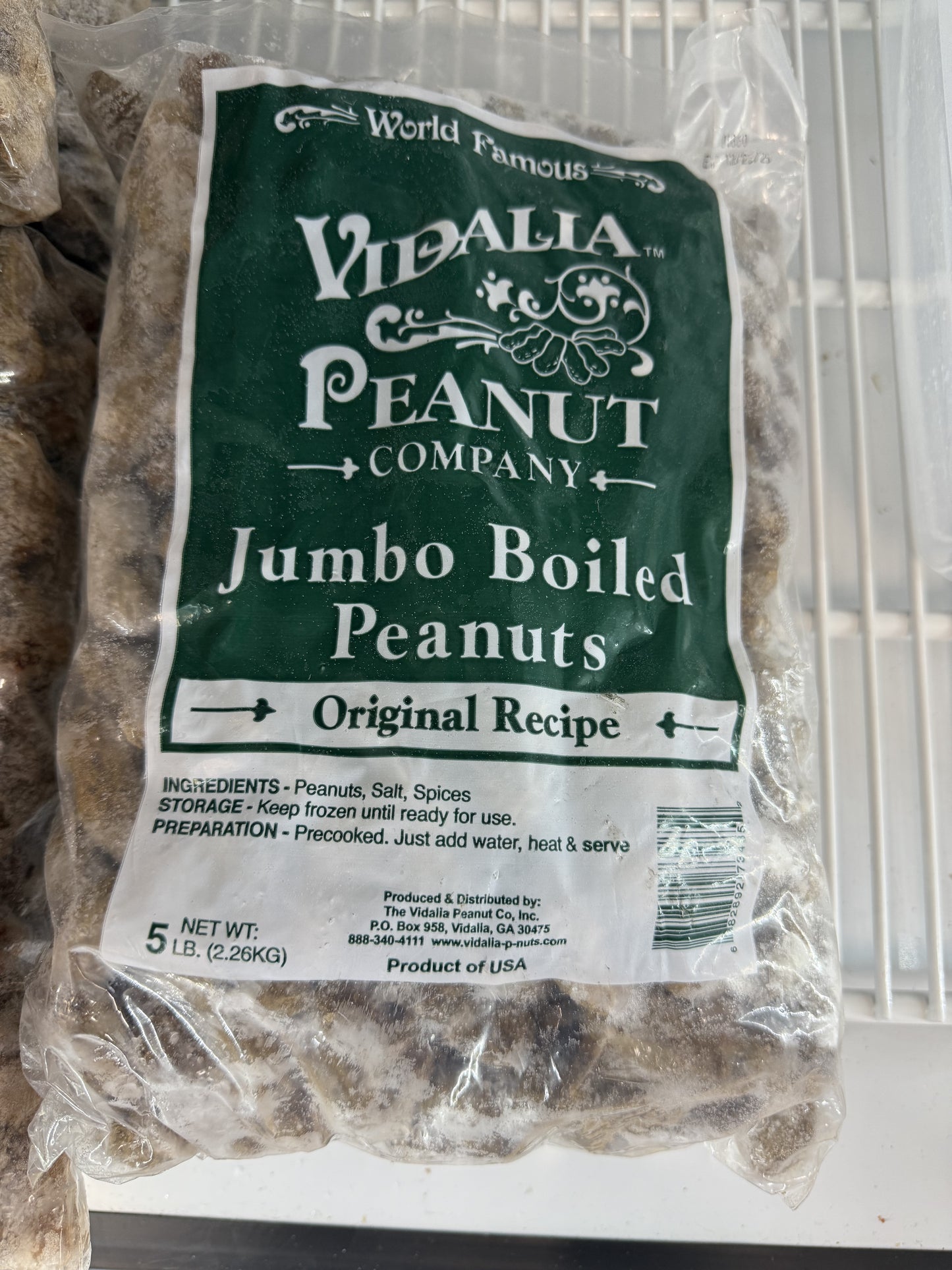 Frozen Jumbo Boiled Peanuts